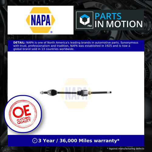 Drive shaft front - drive, right