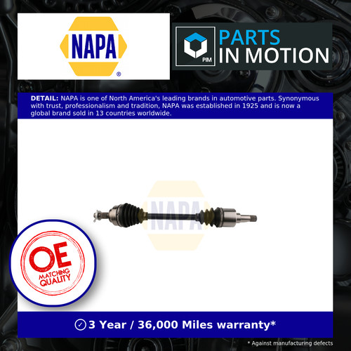 Drive shaft fits - fits, peugeot